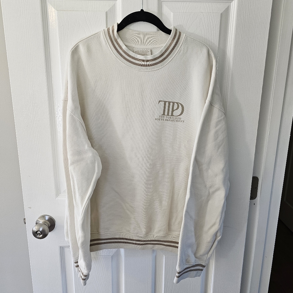 Taylor Swift The Tortured Poets Department Crewneck Sweater Medium